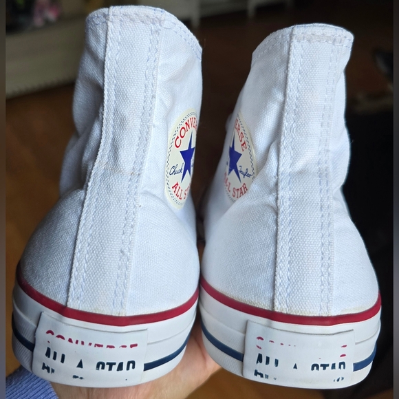 Unisex Sz 8 Men's/10 Women's CONVERSE CTAS White High Top Shoes - Picture 5 of 7